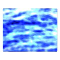 Blue Waves Flow Series 5 Double Sided Flano Blanket (large)  by DimitriosArt