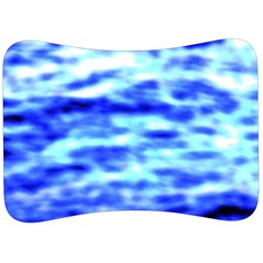 Blue Waves Flow Series 5 Velour Seat Head Rest Cushion by DimitriosArt