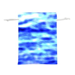 Blue Waves Flow Series 5 Lightweight Drawstring Pouch (l) by DimitriosArt