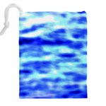 Blue Waves Flow Series 5 Drawstring Pouch (5XL) Back