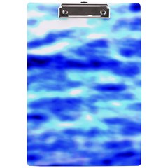 Blue Waves Flow Series 5 A4 Clipboard by DimitriosArt