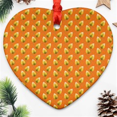 Leafs Heart Ornament (Two Sides)