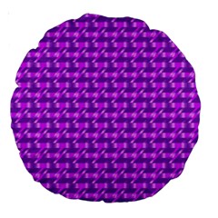 Digital Illusion Large 18  Premium Round Cushions by Sparkle