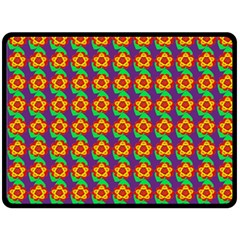 Floral Double Sided Fleece Blanket (large)  by Sparkle