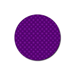 Digital Illusion Rubber Round Coaster (4 Pack) by Sparkle