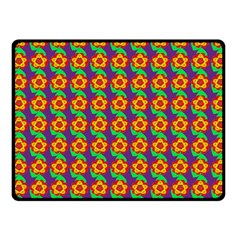 Floral Double Sided Fleece Blanket (small)  by Sparkle