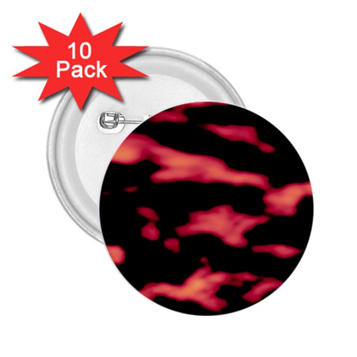 Red Waves Flow Series 5 2.25  Buttons (10 pack) 