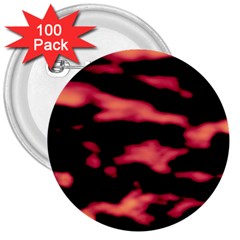 Red Waves Flow Series 5 3  Buttons (100 Pack)  by DimitriosArt