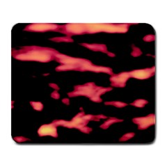 Red Waves Flow Series 5 Large Mousepads by DimitriosArt