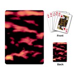 Red Waves Flow Series 5 Playing Cards Single Design (Rectangle) Back