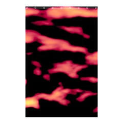 Red Waves Flow Series 5 Shower Curtain 48  X 72  (small) 