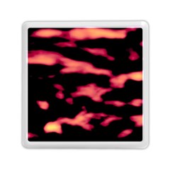 Red Waves Flow Series 5 Memory Card Reader (square) by DimitriosArt