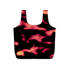 Red Waves Flow Series 5 Full Print Recycle Bag (s) by DimitriosArt