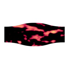 Red Waves Flow Series 5 Stretchable Headband by DimitriosArt