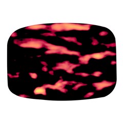 Red Waves Flow Series 5 Mini Square Pill Box by DimitriosArt