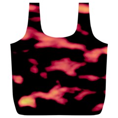 Red Waves Flow Series 5 Full Print Recycle Bag (xxxl) by DimitriosArt