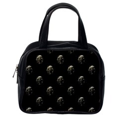 Creepy Head Sculpture With Respirator Motif Pattern Classic Handbag (one Side) by dflcprintsclothing