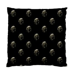 Creepy Head Sculpture With Respirator Motif Pattern Standard Cushion Case (two Sides) by dflcprintsclothing