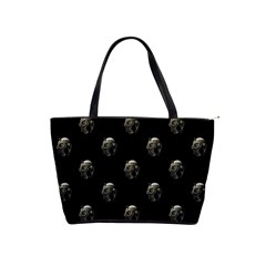 Creepy Head Sculpture With Respirator Motif Pattern Classic Shoulder Handbag