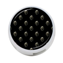 Creepy Head Sculpture With Respirator Motif Pattern 4-port Usb Hub (one Side)