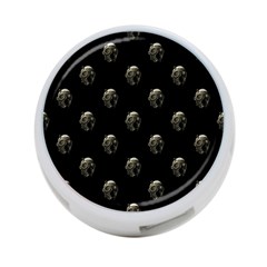 Creepy Head Sculpture With Respirator Motif Pattern 4-port Usb Hub (two Sides)