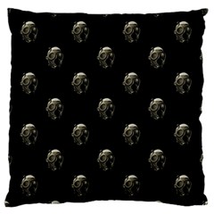 Creepy Head Sculpture With Respirator Motif Pattern Large Flano Cushion Case (one Side) by dflcprintsclothing