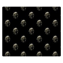 Creepy Head Sculpture With Respirator Motif Pattern Double Sided Flano Blanket (small) 