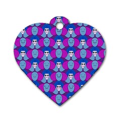 Abstract Dog Tag Heart (two Sides) by SychEva