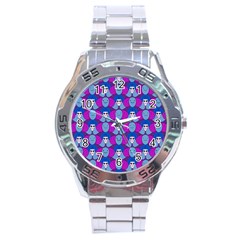 Abstract Stainless Steel Analogue Watch by SychEva