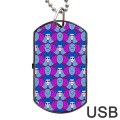 Abstract Dog Tag Usb Flash (two Sides) by SychEva