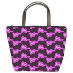 Abstract Waves Bucket Bag Front