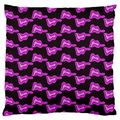 Abstract Waves Large Flano Cushion Case (one Side) by SychEva