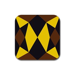 Abstract Pattern Geometric Backgrounds   Rubber Coaster (square) by Eskimos