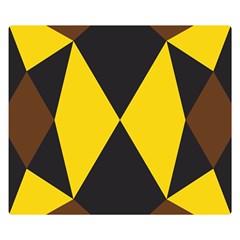 Abstract Pattern Geometric Backgrounds   Double Sided Flano Blanket (small)  by Eskimos