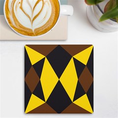 Abstract Pattern Geometric Backgrounds   Uv Print Square Tile Coaster  by Eskimos