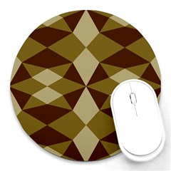 Abstract Pattern Geometric Backgrounds   Round Mousepads by Eskimos