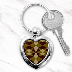 Abstract Pattern Geometric Backgrounds   Key Chain (heart) by Eskimos