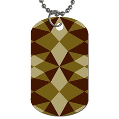 Abstract Pattern Geometric Backgrounds   Dog Tag (one Side) by Eskimos