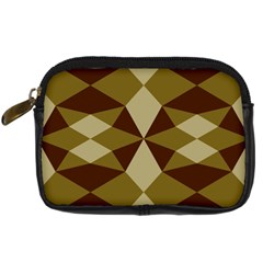 Abstract Pattern Geometric Backgrounds   Digital Camera Leather Case by Eskimos