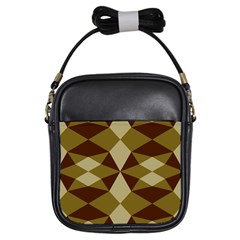 Abstract Pattern Geometric Backgrounds   Girls Sling Bag by Eskimos