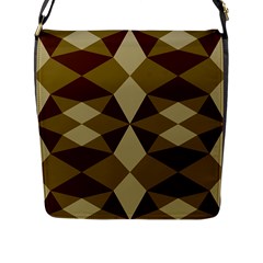 Abstract Pattern Geometric Backgrounds   Flap Closure Messenger Bag (l) by Eskimos