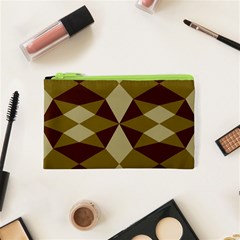 Abstract Pattern Geometric Backgrounds   Cosmetic Bag (xs) by Eskimos