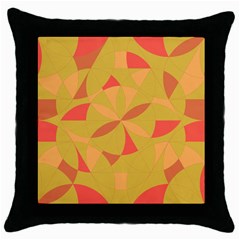 Abstract Pattern Geometric Backgrounds   Throw Pillow Case (black) by Eskimos