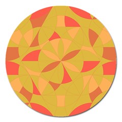 Abstract Pattern Geometric Backgrounds   Magnet 5  (round) by Eskimos