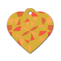 Abstract Pattern Geometric Backgrounds   Dog Tag Heart (one Side) by Eskimos