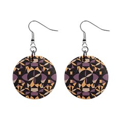 Abstract Pattern Geometric Backgrounds   Mini Button Earrings by Eskimos