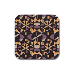 Abstract Pattern Geometric Backgrounds   Rubber Square Coaster (4 Pack) by Eskimos