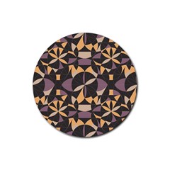 Abstract Pattern Geometric Backgrounds   Rubber Round Coaster (4 Pack) by Eskimos