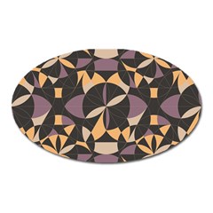 Abstract Pattern Geometric Backgrounds   Oval Magnet by Eskimos