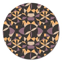 Abstract Pattern Geometric Backgrounds   Magnet 5  (round) by Eskimos